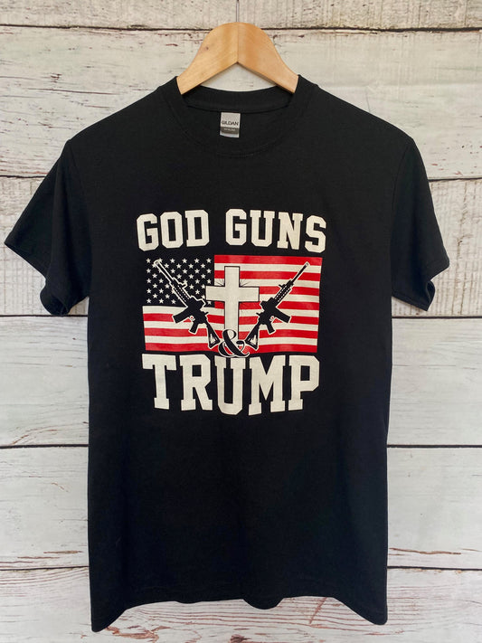 God Guns & Trump Tee - Black